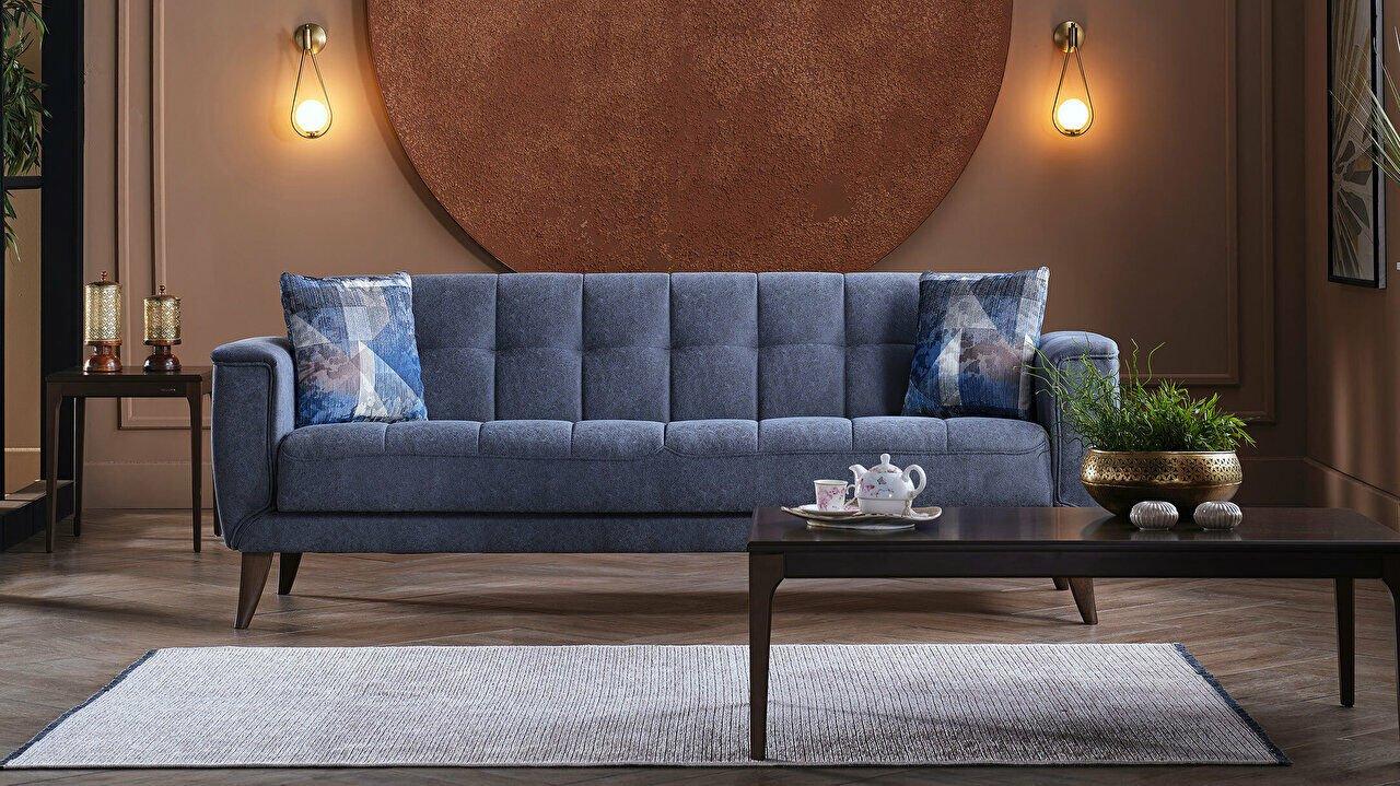 Трехместный диван Scala - Темно-синий